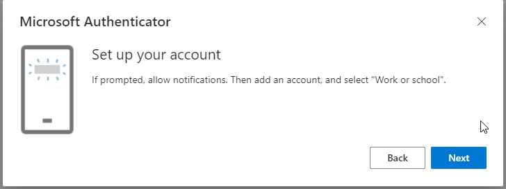 Setup Microsoft Authenticator App